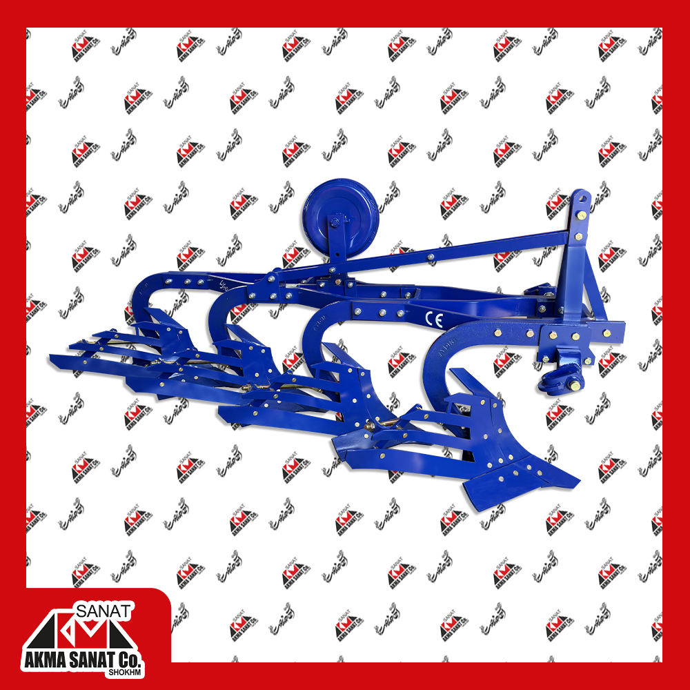 گاوآهن چهارخیش طرح ترک شیار دار با چرخ فولادی 12-14 (TYPE-1)